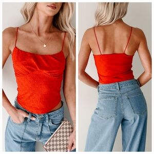 Madden Girl Vibrant Red Camisole